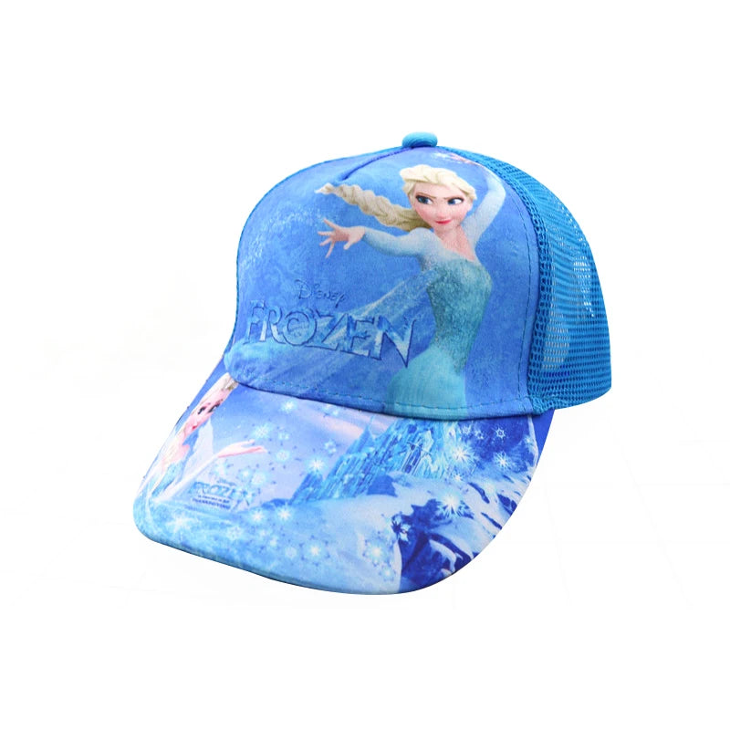 Children 95 Cars Anna Elsa Mickey Minnie Dog Cartoon Baseball Cap Kids Princess Hats