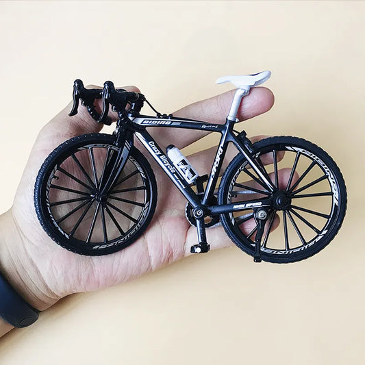 1:10 Mini Finger Mountain Bike Diecast Model Alloy Bicycle Simulation Collection Die Casting Racing Metal Bike Toys for boy - Hiron Store