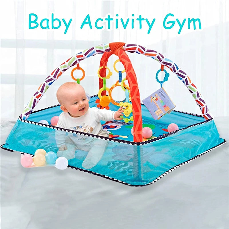 Baby Fitness Frame Crawling Game Blanket Multi functional Educational Mat Crawling Infant Enlightenment Toys