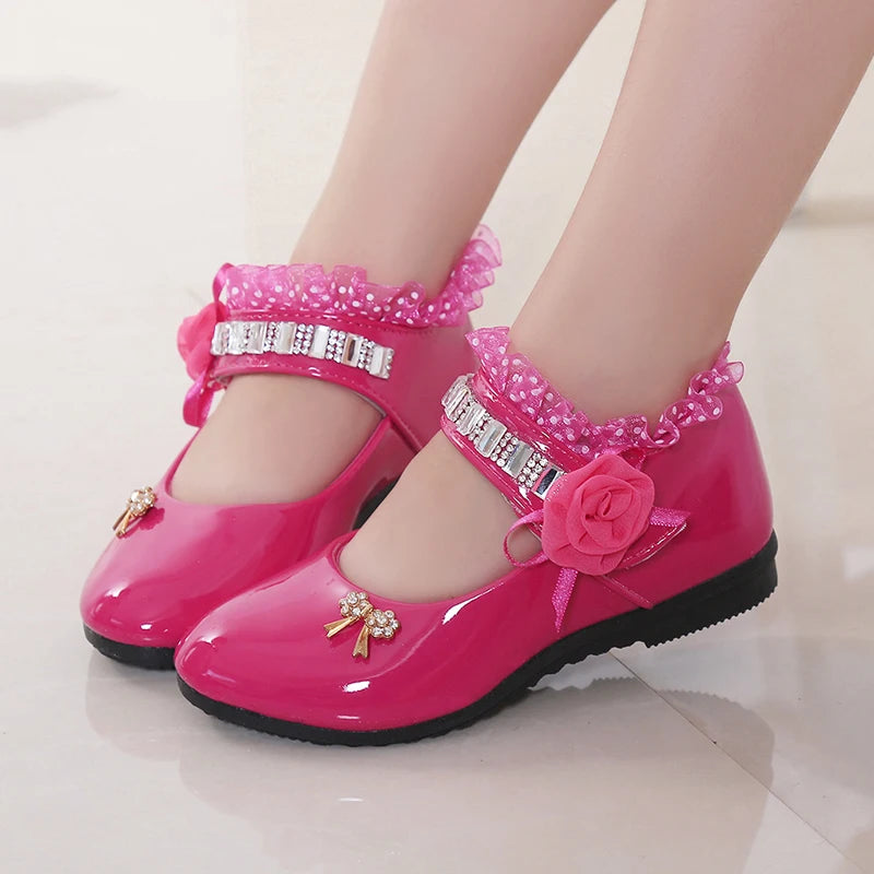 Children Leather Sandals Kids Girls Shoes