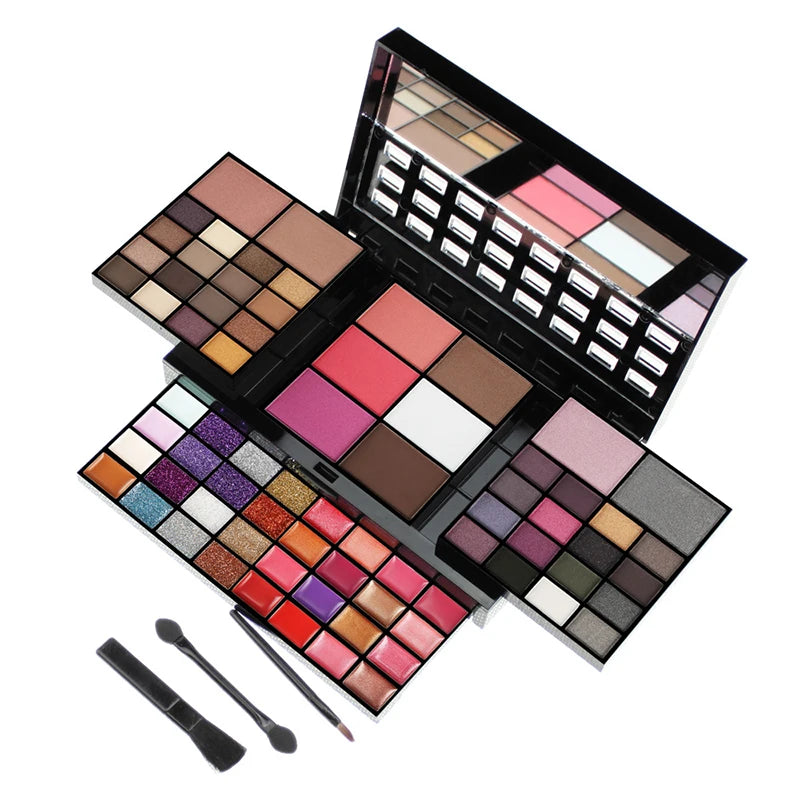 74 Color Beginner Makeup Set Box Makeup Kits For Women Combination Kit Eyeshadow Lipstick Lip Gloss Kits Blush Foundation Makeup - Hiron Store