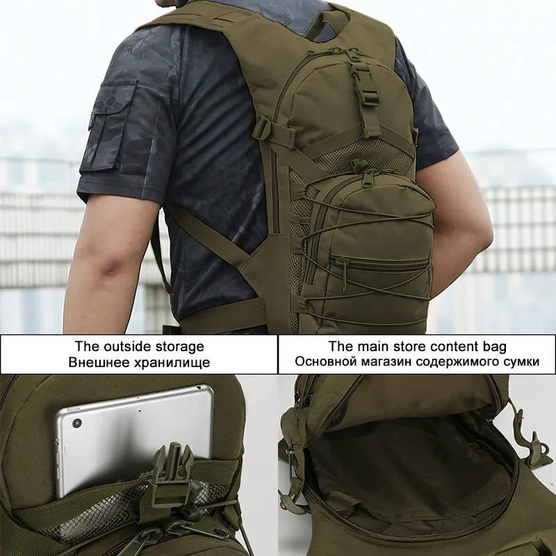 Tactical Backpack Bicycle Backpacks Outdoor Sports Cycling Hydration Climbing Hiking Camping Bike Bag