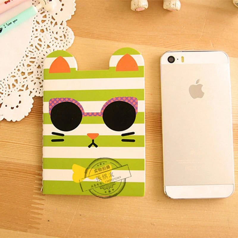 4 Pieces Mini Cute Kawaii Journal Diary Notebook Lined Paper Notepad Kids Stationery