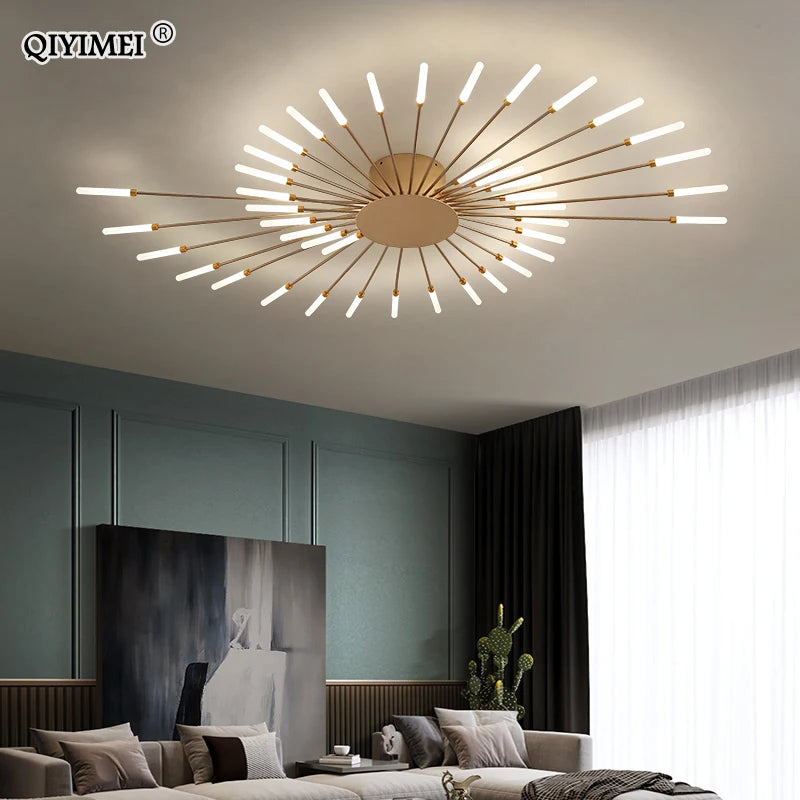 Modern Ceiling Lights LED Luster Indoor Lighting Acrylic Lamps Fixture Frame 175-260V