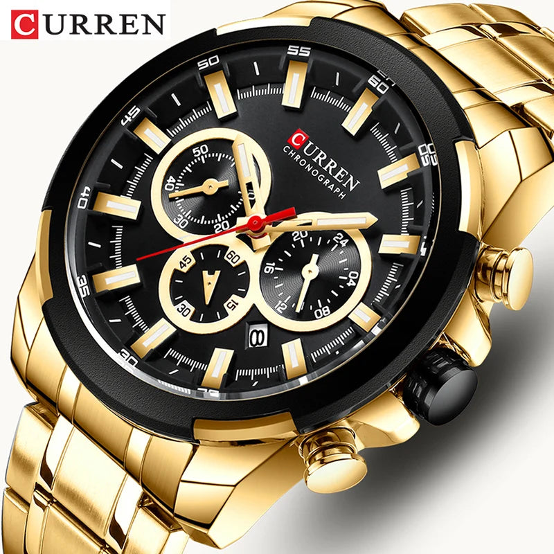 Watches Big Sport Watch Luxury Men Military Steel Quartz Wrist Watches