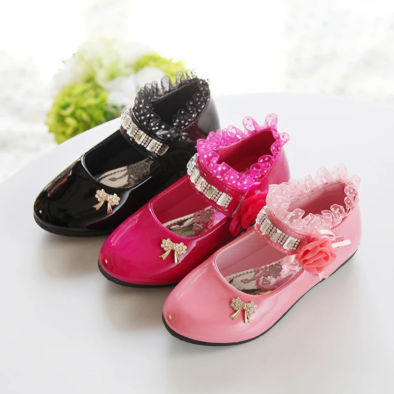 Children Leather Sandals Kids Girls Shoes