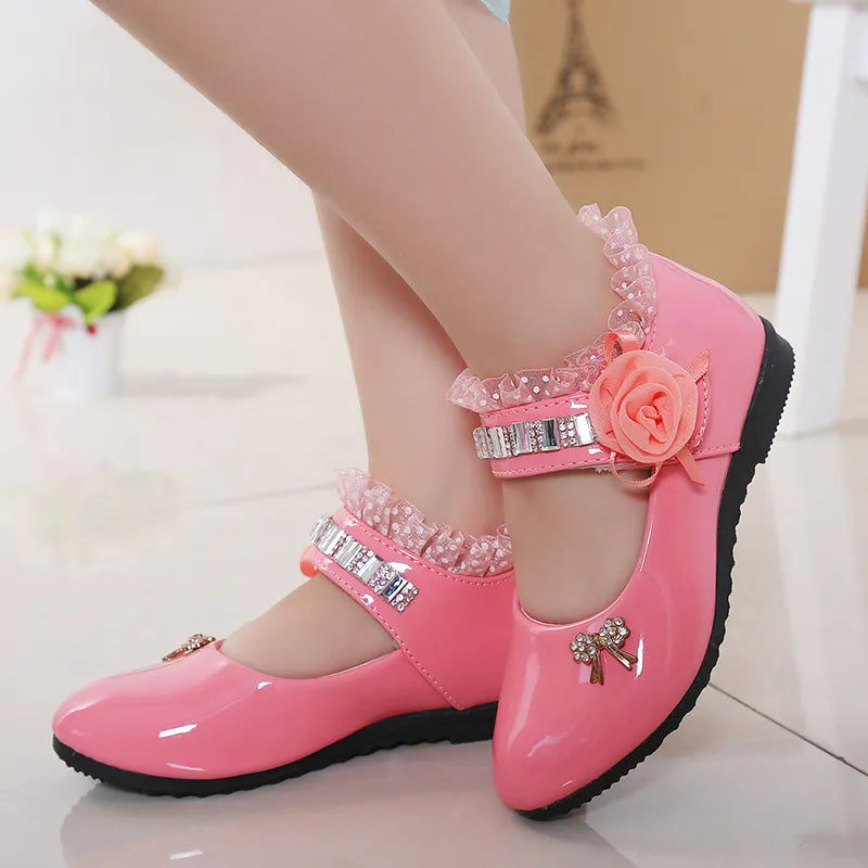 Children Leather Sandals Kids Girls Shoes