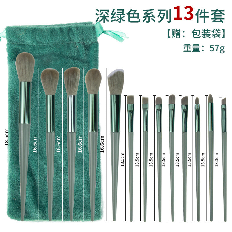 8 Makeup Brush Set Portable Soft Hair Powder Concealer Eye Shadow Blush Foundation Brush Full Set Beauty Tools