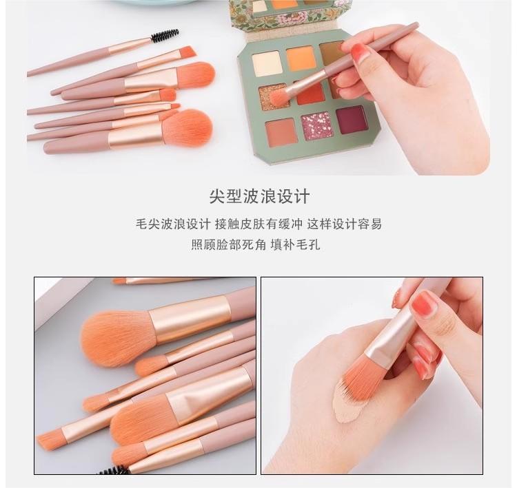 8 Makeup Brush Set Portable Soft Hair Powder Concealer Eye Shadow Blush Foundation Brush Full Set Beauty Tools