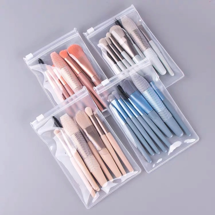 8 Makeup Brush Set Portable Soft Hair Powder Concealer Eye Shadow Blush Foundation Brush Full Set Beauty Tools