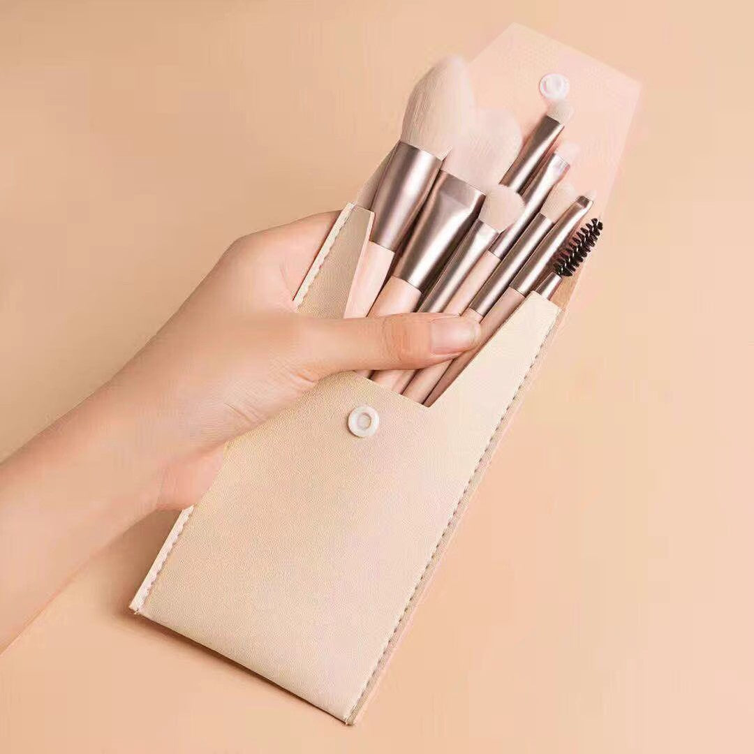 8 Makeup Brush Set Portable Soft Hair Powder Concealer Eye Shadow Blush Foundation Brush Full Set Beauty Tools