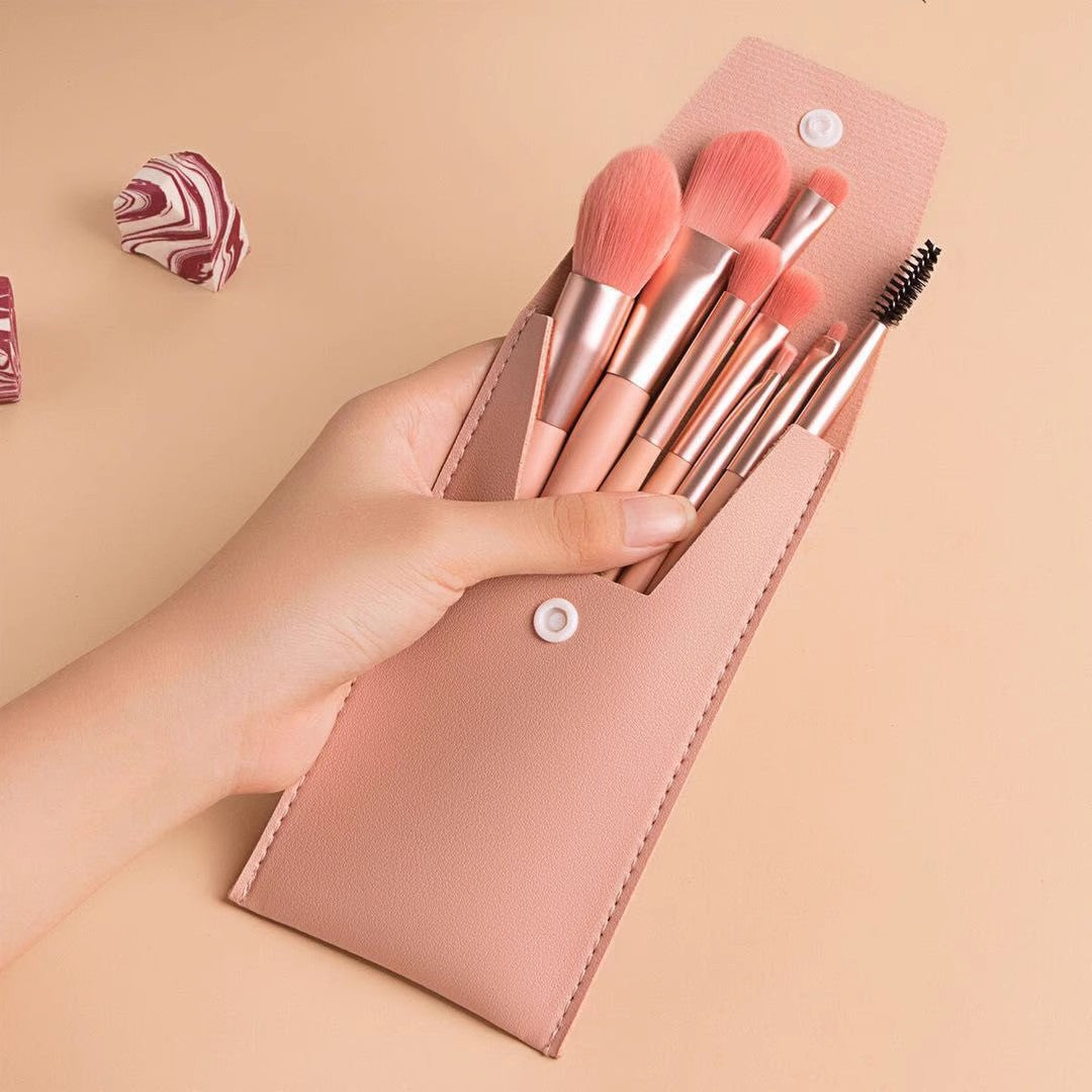 8 Makeup Brush Set Portable Soft Hair Powder Concealer Eye Shadow Blush Foundation Brush Full Set Beauty Tools