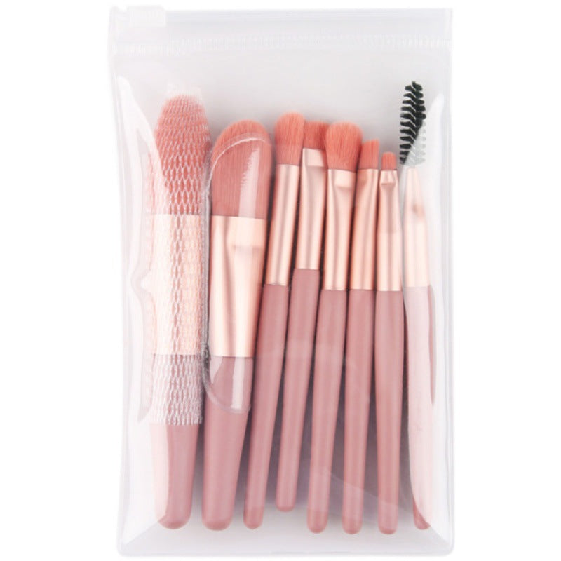 8 Makeup Brush Set Portable Soft Hair Powder Concealer Eye Shadow Blush Foundation Brush Full Set Beauty Tools