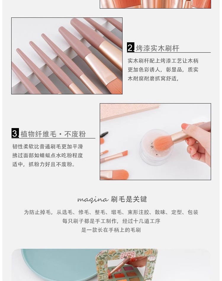8 Makeup Brush Set Portable Soft Hair Powder Concealer Eye Shadow Blush Foundation Brush Full Set Beauty Tools
