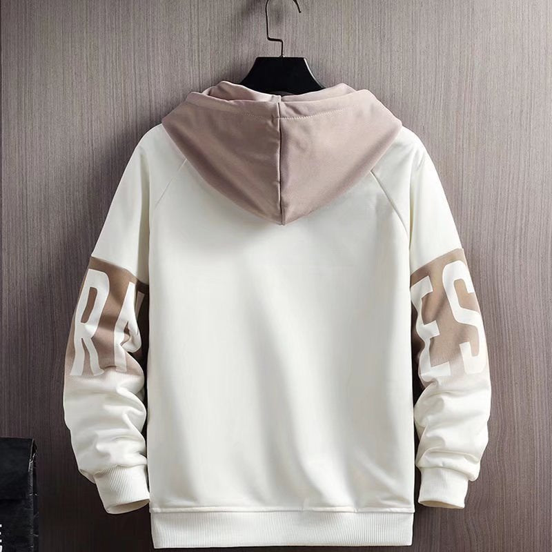 Men Sweater  Autumn and Winter, Loose Letter Printed  Korean Fashionable, Casual fleece-lined ,Long Sleeve Jacket