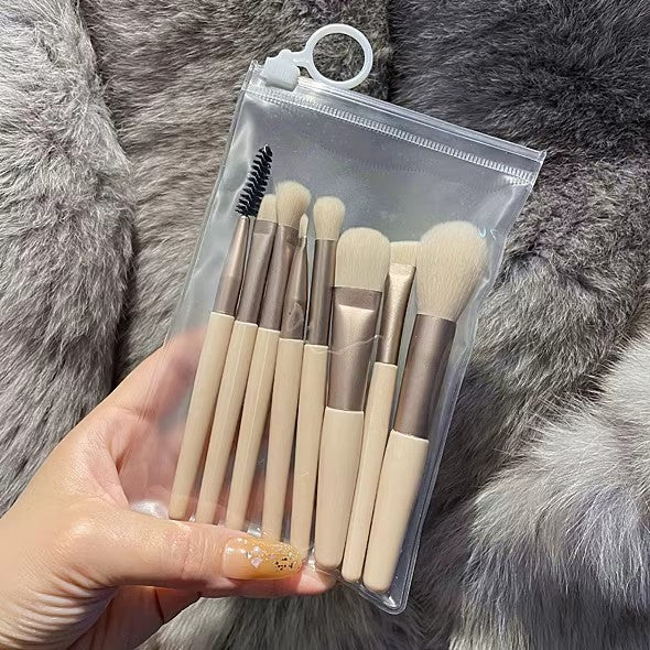 8 Makeup Brush Set Portable Soft Hair Powder Concealer Eye Shadow Blush Foundation Brush Full Set Beauty Tools