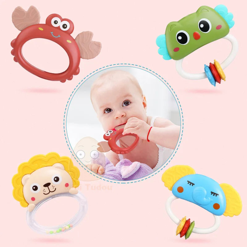 Baby Crib Mobile Rattle Toy For 0-12 Months Infant  Rotating Musical Projector Night Light Bed Bell