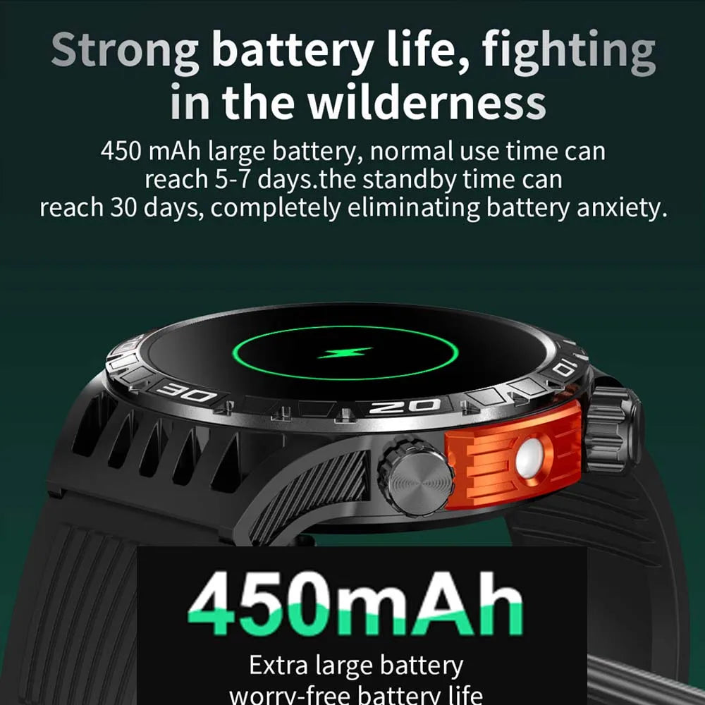 Smart Watch Men With LED Lighting Fitness Tracker Watch Waterproof Bluetooth Smartwatch