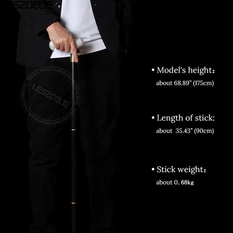 Luxury Resin Handle African Wooden Walking Stick Men Decorative Cane Women Fashion Elegant Walking Stick