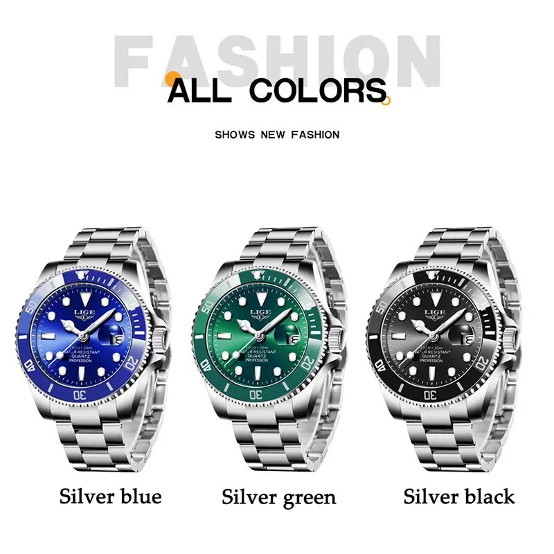 Top Brand Luxury Watch Men Waterproof Date Clock Watches Quartz Wristwatch