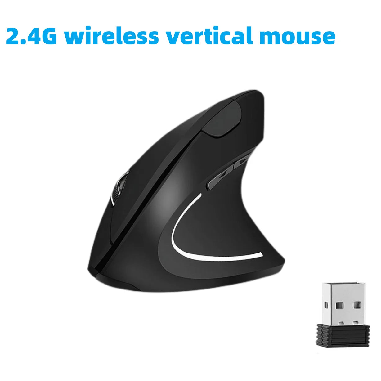 3 Levels DPI for Laptop, PC, Computer, Desktop, Notebook, Specially for Right-handers Wireless Vertical Mouse - Hiron Store