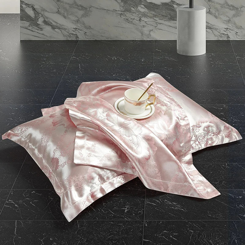 3pcs Duvet Cover and Pillowcase Set, European Light Luxury, Skin-Friendly Soft Fabric, Family bedroom Bedding