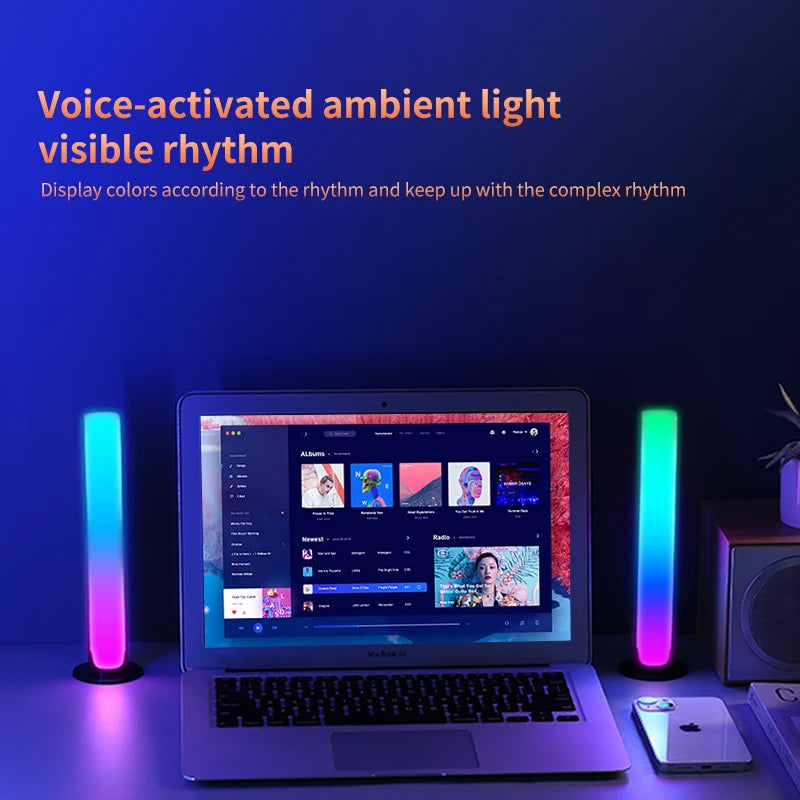 RGB Atmosphere Light Voice Control Synchronous Rhythm Light Pickup Application Control Pickup Lights