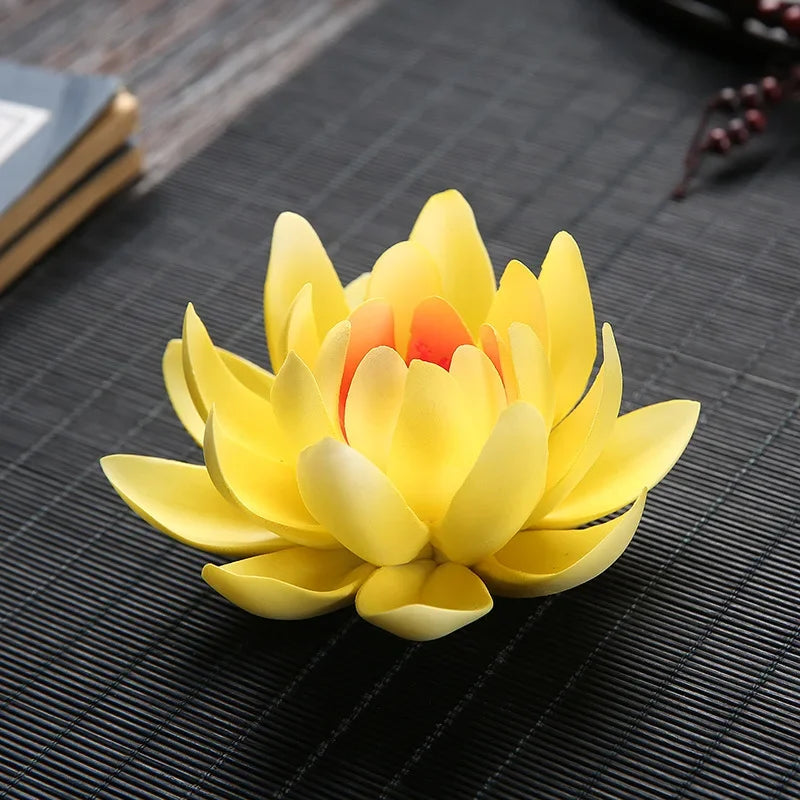 Ceramic Handicraft Stick Incense Burners Simulation Lotus Incense Holder Ornaments