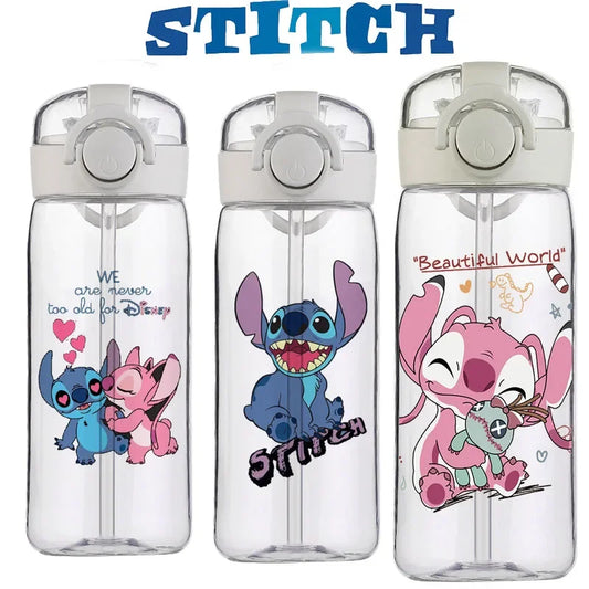 Disney Stitch Cup Clear Brand High Quality Water Bottle Cute Plastic School Water Bottle for Kids