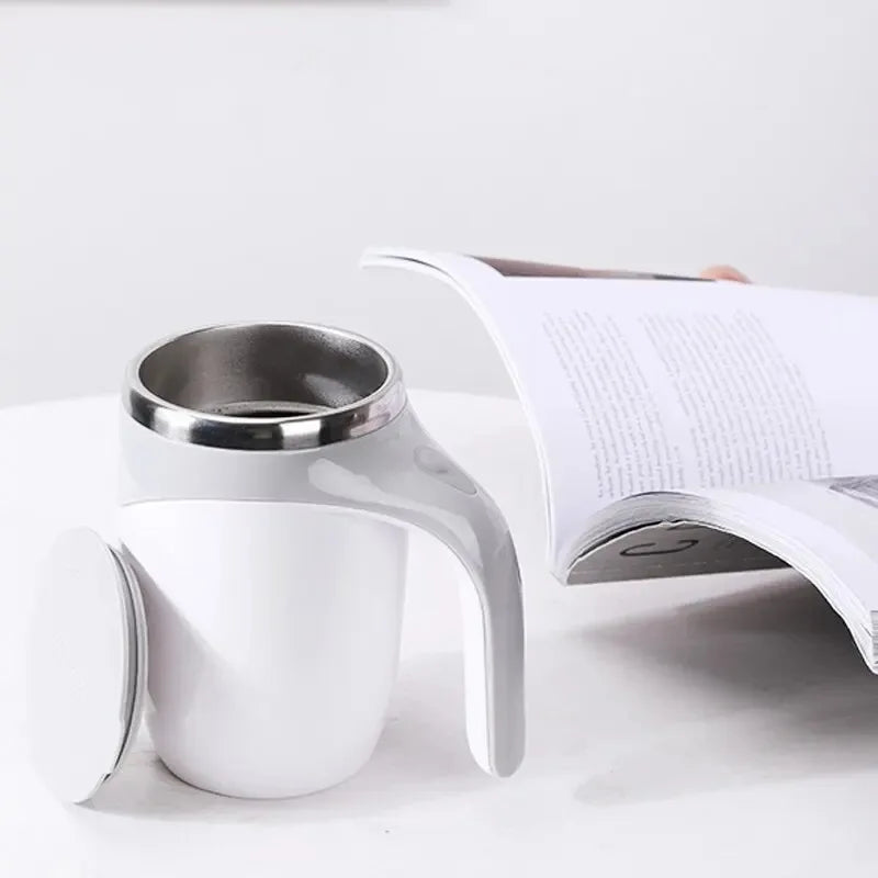 Automatic Stirring Cup Magnetic Mug Stainless Steel Coffee Mixing c Blender Lazy Milkshake Rotating Magnetic Water Cup Mixer