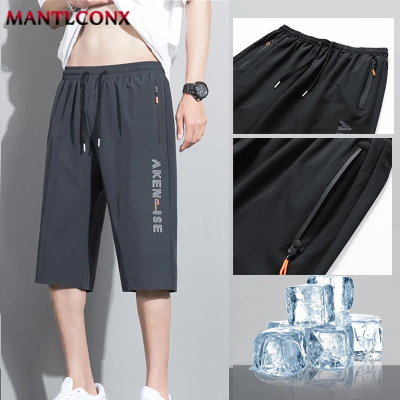Sports Men Elastic Waist Shorts Male Breathable Comfortable Men's Short Pants