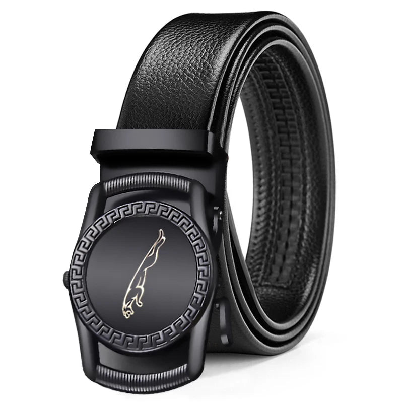 Automatic Buckle Genuine Leather Men's High Quality Men's Belt No Gift Box