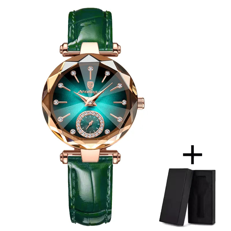 POEDAGAR Watch for Women Luxury Jewelry Design Rose Gold Steel Quartz Wristwatches Waterproof Fashion Swiss Brand Ladies Watches - Hiron Store