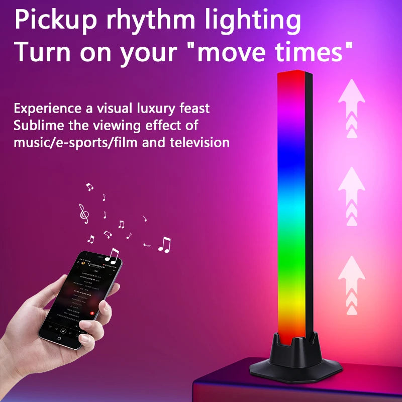 Ambience LED RGB light bar voice atmosphere light  Smart light  decoration