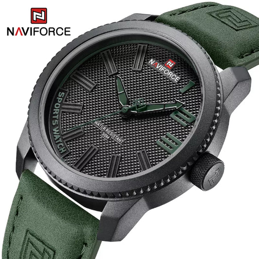 Wristwatch Military Sports Shockproof Waterproof Leather Watch Men Clock