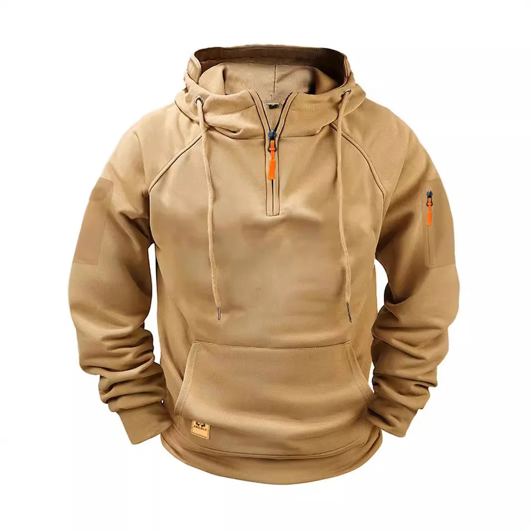 2026 New Men's Keep Warm Hoodie, Streetwear Zipper Jacket, Long Sleeve Hooded Pullover, Male Running Sweatshirt