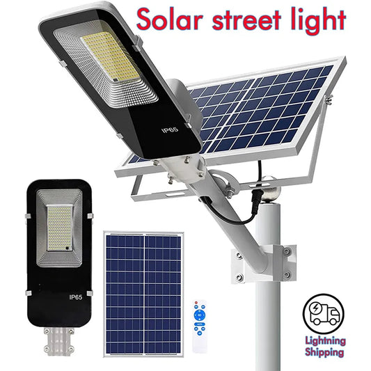 Powerful Solar Light Outdoor Solar Street Light 350/120LED 6500K IP65 Waterproof Street Light For Garage Garden Terrace - Hiron Store