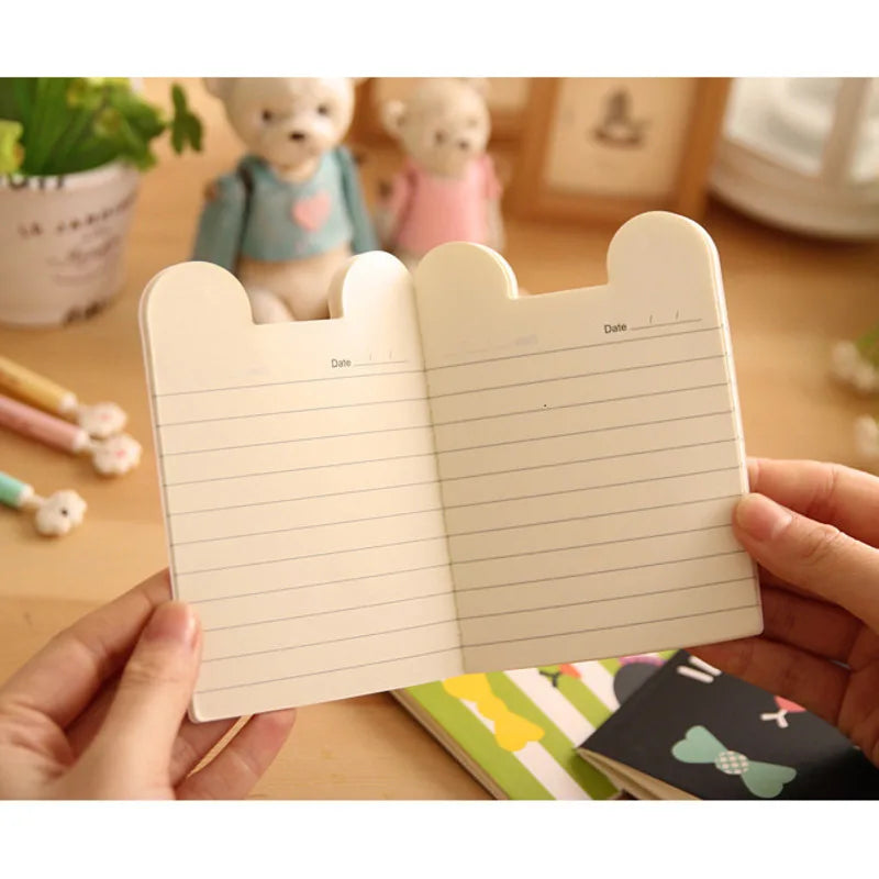 4 Pieces Mini Cute Kawaii Journal Diary Notebook Lined Paper Notepad Kids Stationery