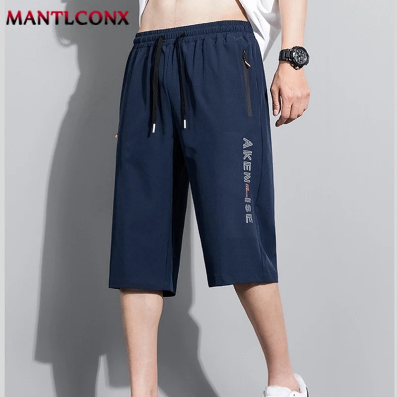 Sports Men Elastic Waist Shorts Male Breathable Comfortable Men's Short Pants