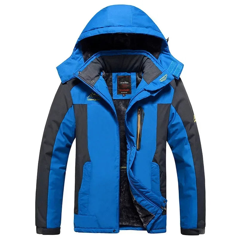 Winter Jacket Men Thick Warm Waterproof Hooded Coat Windbreaker Military Fleece Jacket