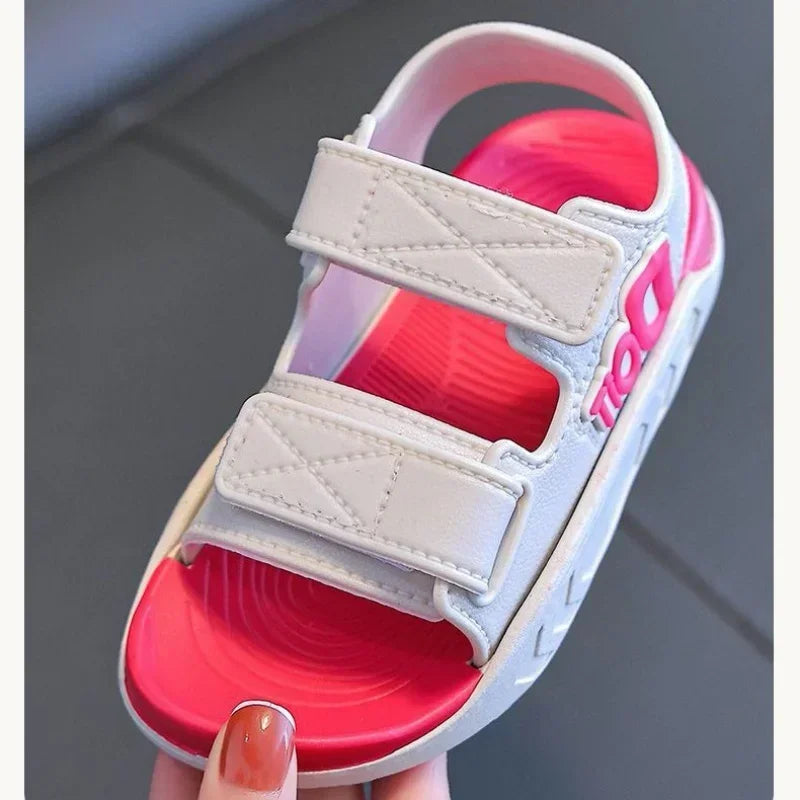 Summer Kids Sandals Baby Boys Shoes Girls Breathable Soft Sole Non-slip Rubber Boys Girls Sandals