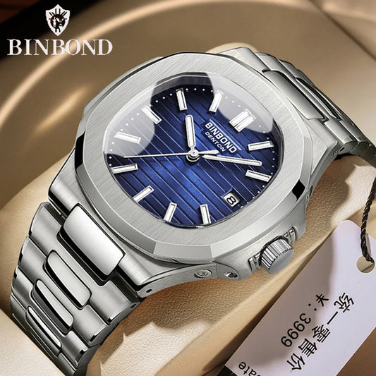 Luxury Men Quartz Watch Waterproof Date Male Clock Stainless Steel Watches