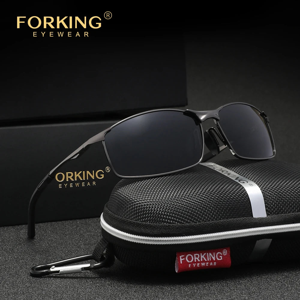 Men‘s polarized Sunglasses, Driving UV400 High Quality Women Glasses, Rectangle Outdoor Sports Eyewear Rectangle