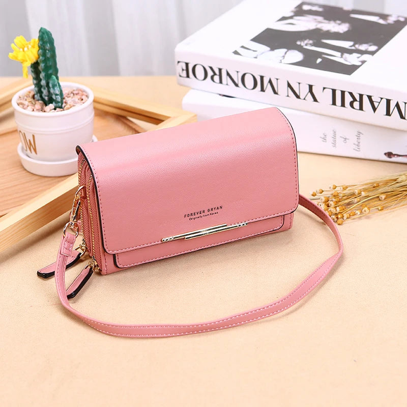 New Pu Leather Women Handbags Female Multifunctional Large Capacity Shoulder Bags Fashion Crossbody Bags For Ladies Phone Purse - Hiron Store