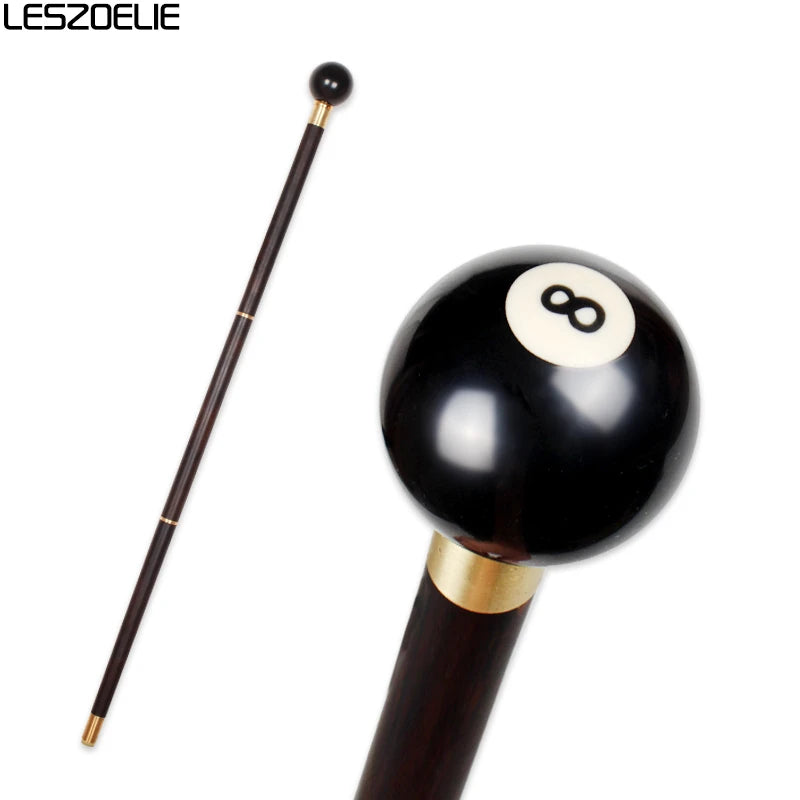 Black Eight Luxury Wooden Walking Stick Cane  Man Decorative Cane Women Fashion Elegant  Walking Stick