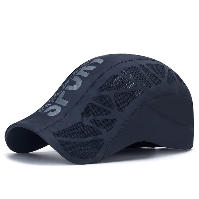 Men's Breathable Thin Sun Protection Baseball Cap Quick Drying Sports Cap Running Snapback