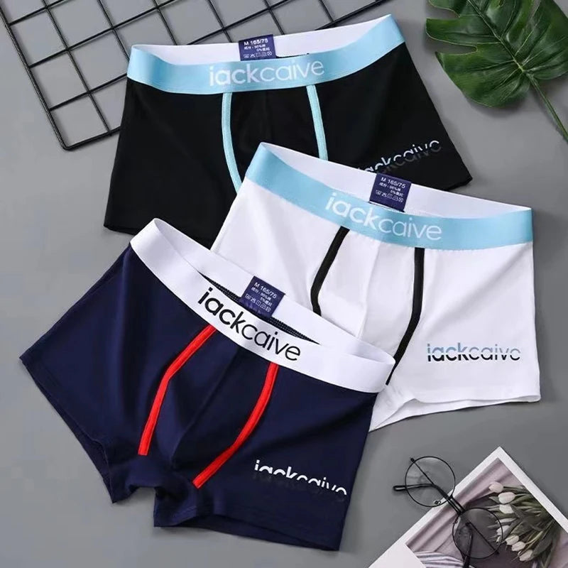 1Pcs Underwear Men's Boxer Shorts Sexy Panties Cotton Boxers Man Underpants