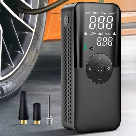 CARSUN Rechargeable Air Pump Tire Inflator Portable Compressor Digital Cordless Car Tyre Inflator For Motocycle Bicycle Balls - Hiron Store