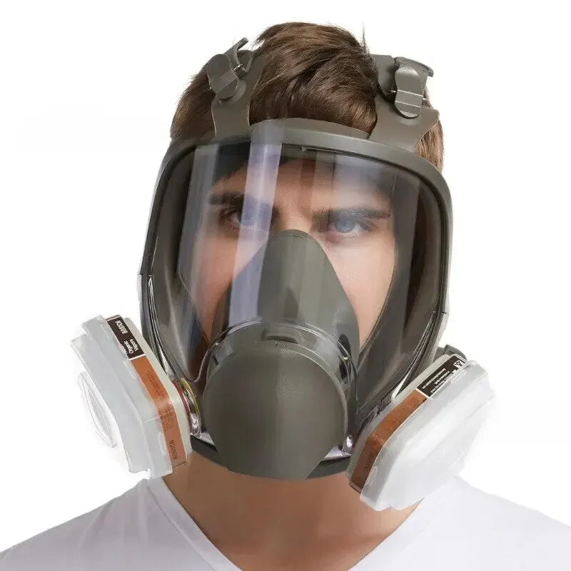 Anti-Fog Gas Mask, Industrial Paint, Spray, Vaccination, Safety, Work, Dust Filter, Full Face Protection