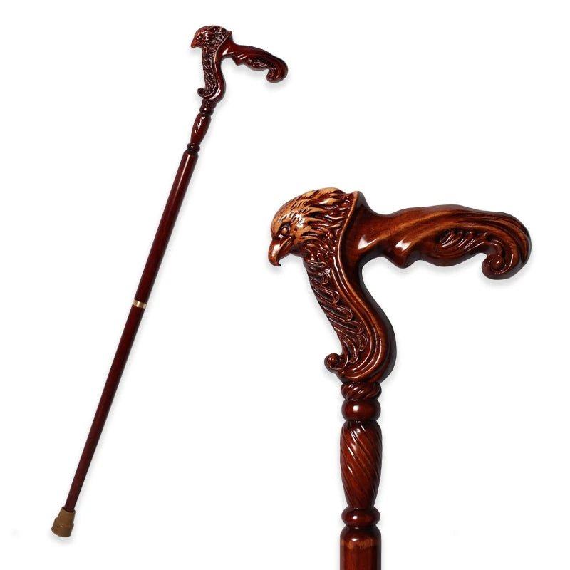 Eagle Style German Beech Wooden Walking Stick Men Detachable Canes Women Elegant Walking Sticks